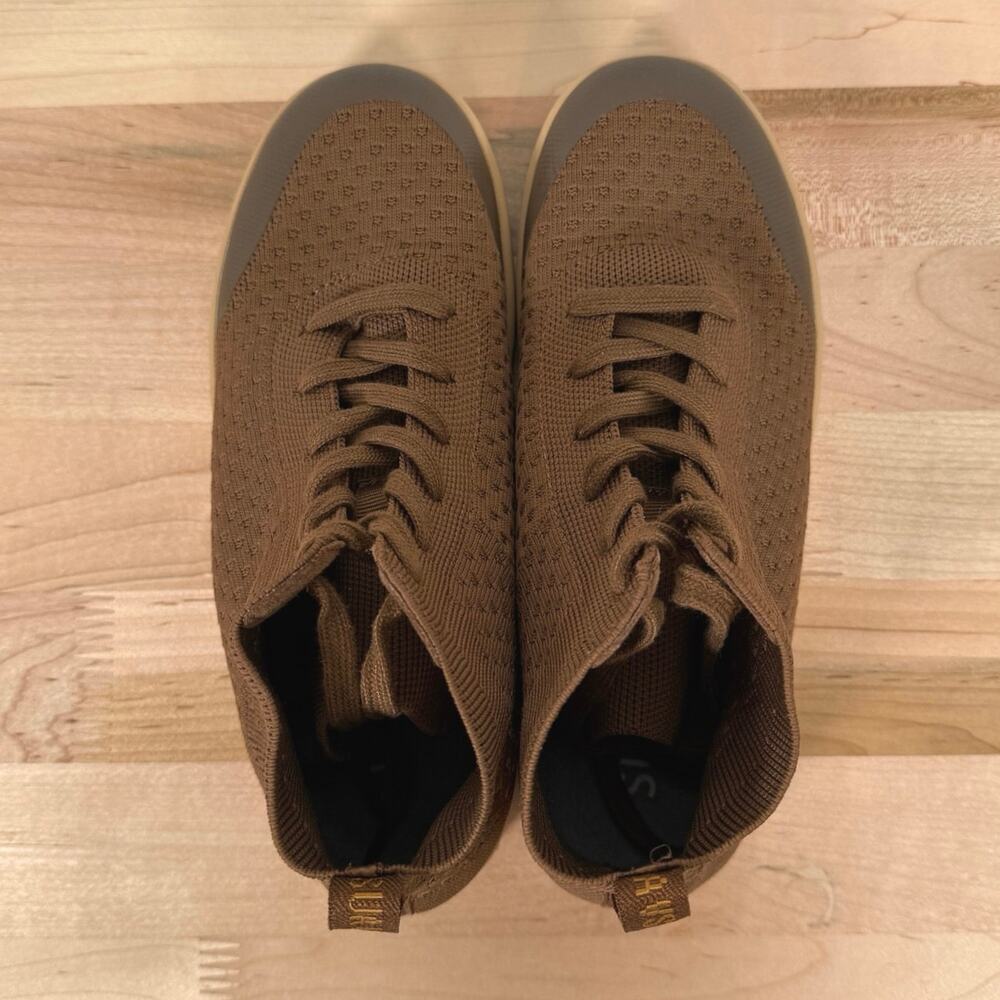 SUAVS The Legacy High Top Sneakers Timber Brown Knit Shoes Women’s 8 Casual - Picture 3 of 8